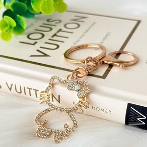 Hello Kitty Iridescent Bow Keychain/ Bag Charm